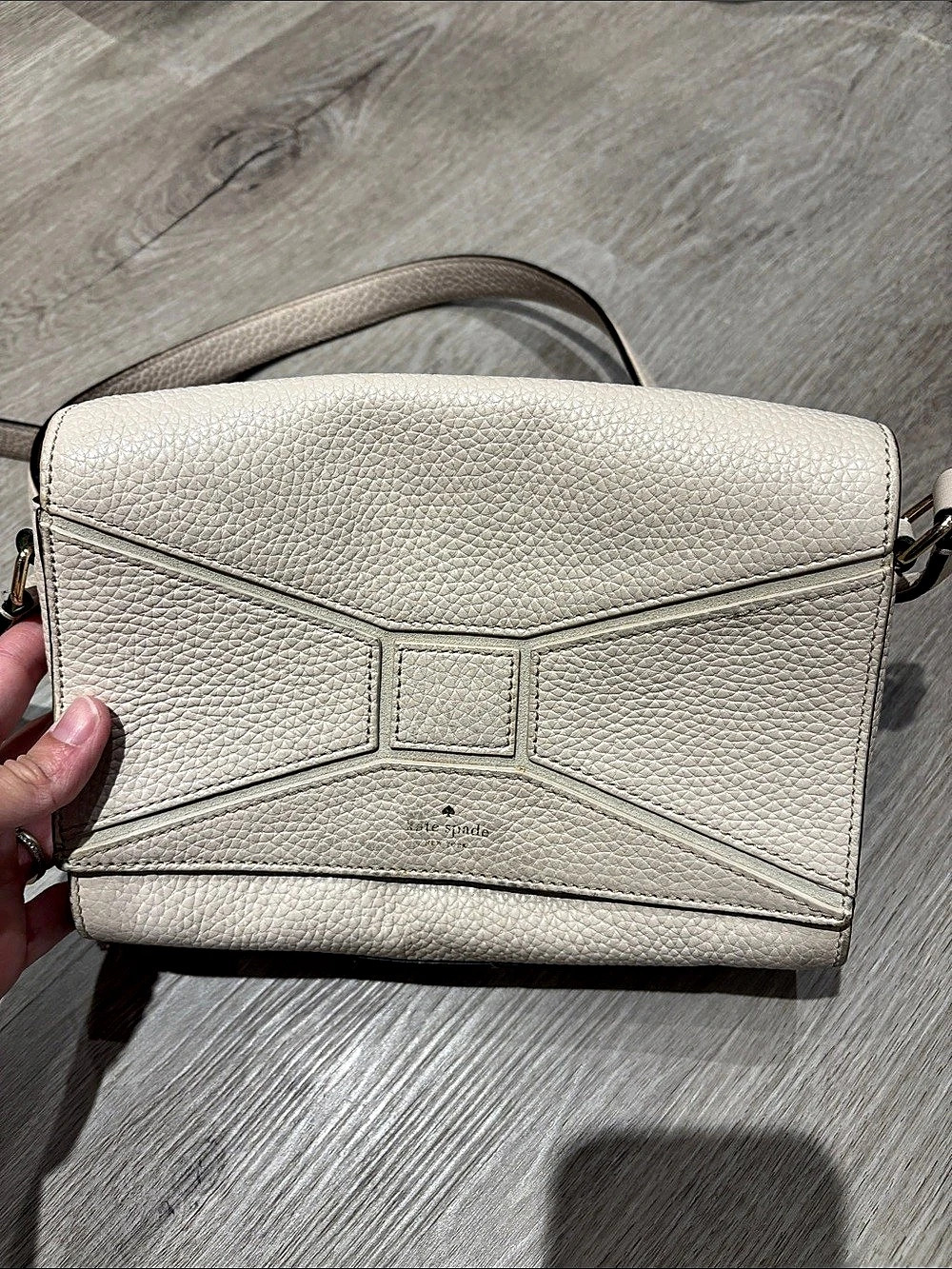 Kate Spade Millie Bow Flap Crossbody Bag White